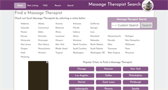 Desktop Screenshot of connecticut.massagetherapist-search.com