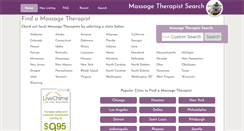 Desktop Screenshot of massachusetts.massagetherapist-search.com