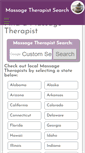 Mobile Screenshot of massachusetts.massagetherapist-search.com