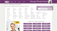 Desktop Screenshot of maryland.massagetherapist-search.com