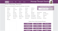 Desktop Screenshot of nebraska.massagetherapist-search.com