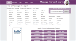 Desktop Screenshot of massagetherapist-search.com