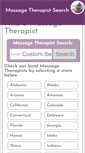 Mobile Screenshot of massagetherapist-search.com