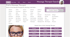 Desktop Screenshot of california.massagetherapist-search.com