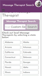 Mobile Screenshot of california.massagetherapist-search.com