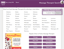 Tablet Screenshot of california.massagetherapist-search.com